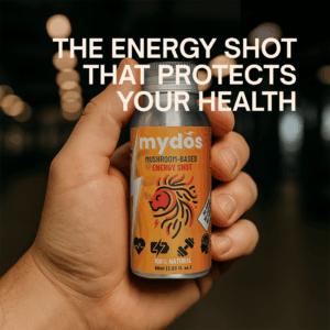 energy shot product shot with message