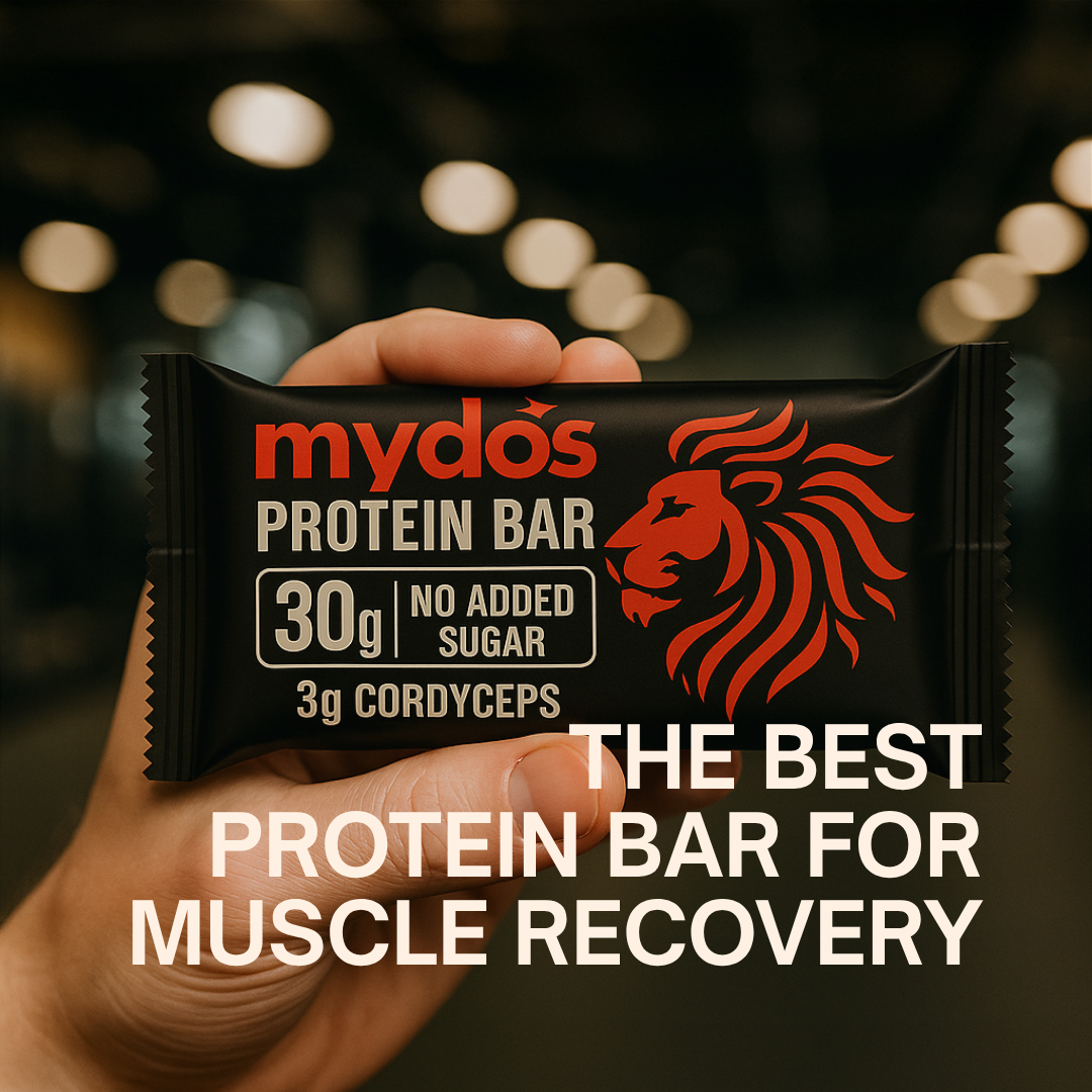 protein bar product shot with message