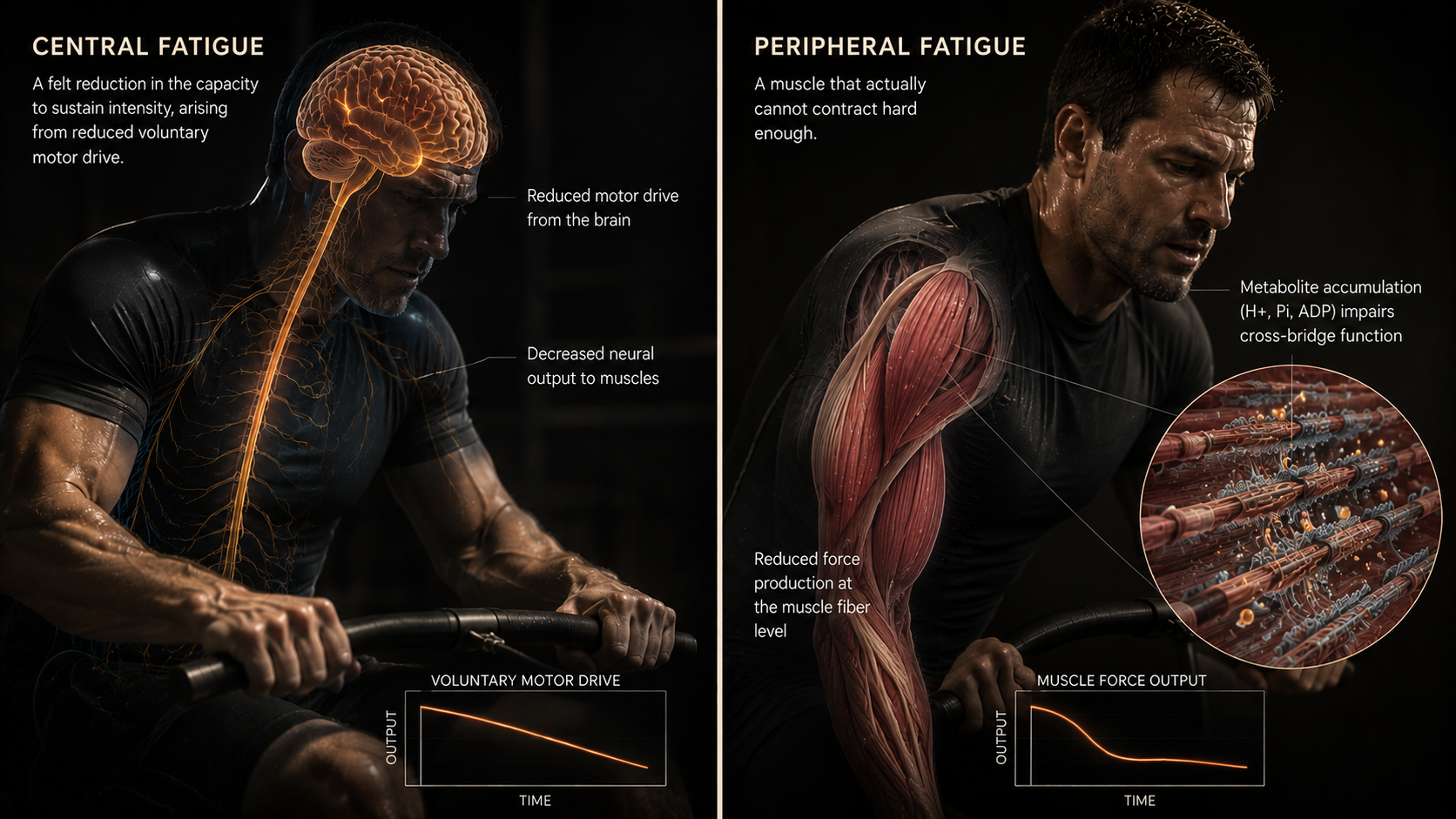 central vs peripheral muscle fatigue