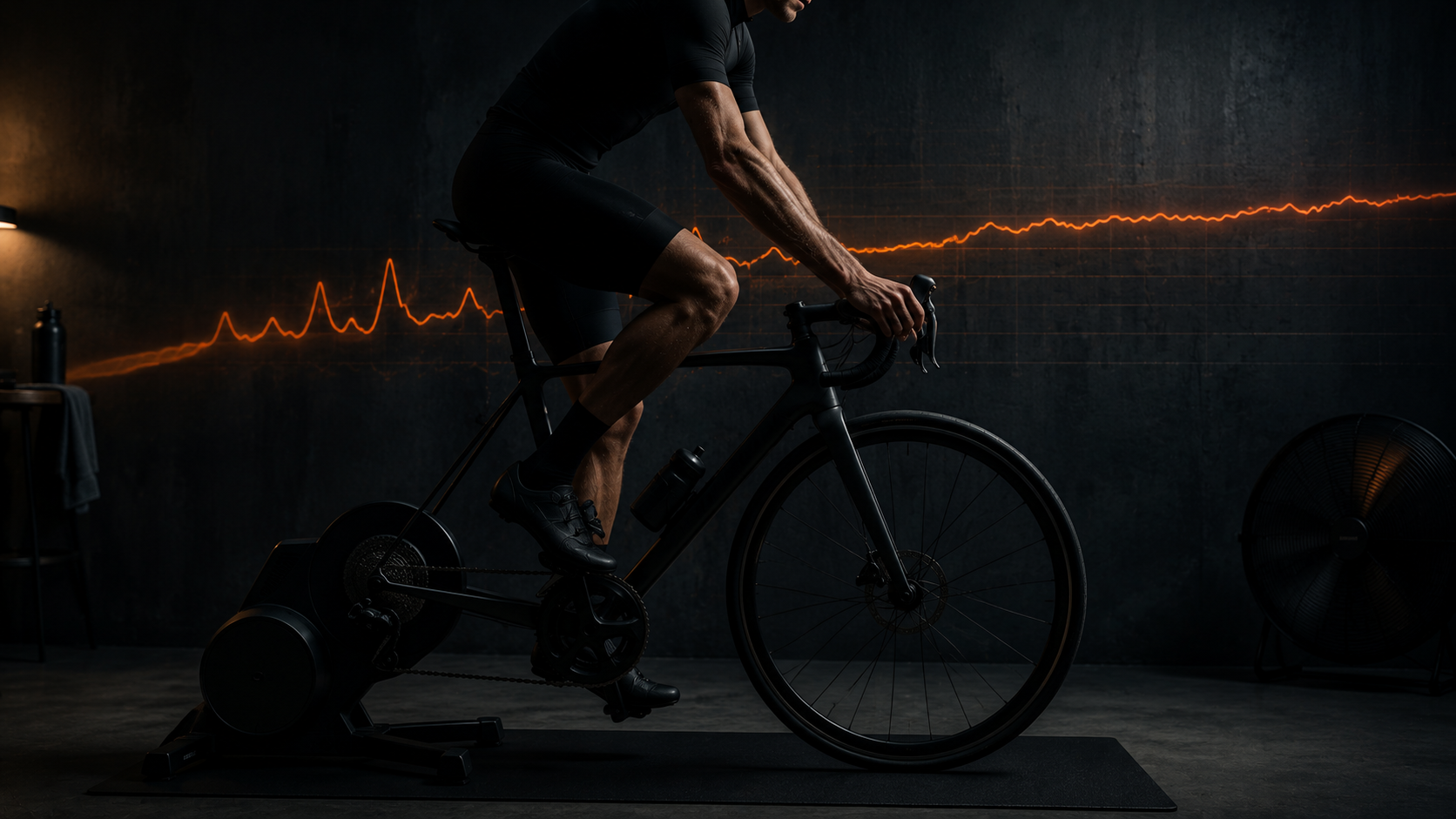 Athlete performing controlled zone 2 aerobic training that builds mitochondrial density through sustained AMPK activation